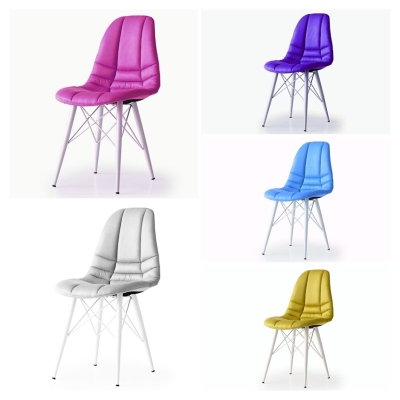 Visuel Mutfak Ofis Cafe Kumaş Sandalye Demir Ayak 1 Adet