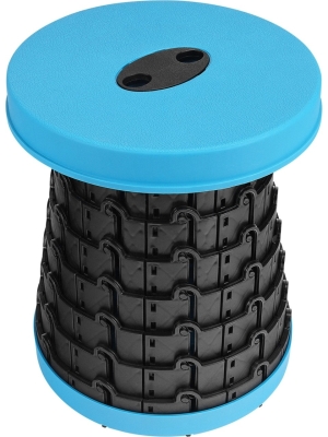 Taburetik Katlanır Pratik Tabure Mavi