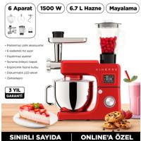 King KSM4000 Modore Mutfak Şefi-Kırmızı