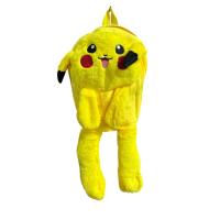 Pokemon Pikachu Işıklı Oynar Kulaklı Peluş Sırt Çantası