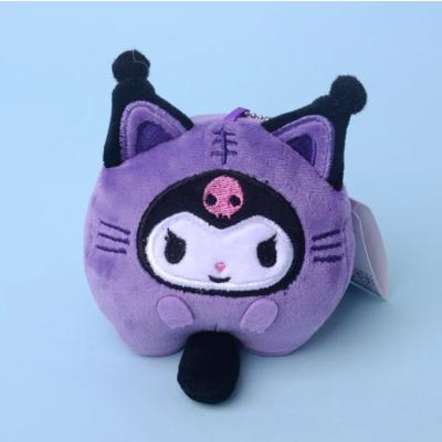 Sanrio Kuromi Yuvarlak Peluş Anahtarlık