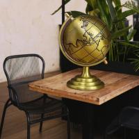 Vintage Dünya Masaüstü Figürü Gold