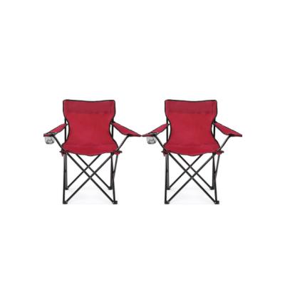 Walke 2 Li Katlanabilir Kamp Sandalyesi Piknik Sandalyesi Plaj Sandalyesi Taşıma Çantalı Kırmızı