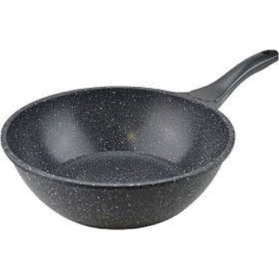 Thermoad 28 cm Döküm Granit Wok Tava Gri