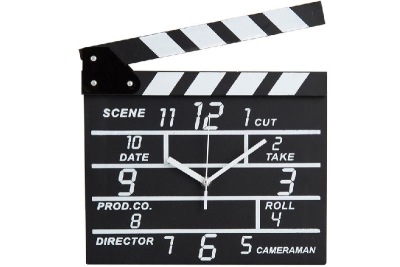 Açılır Kapanır Klaket Duvar Saati