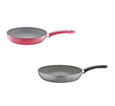 Ece Granit Pişirme Tavası 28 Cm Pembe Gri