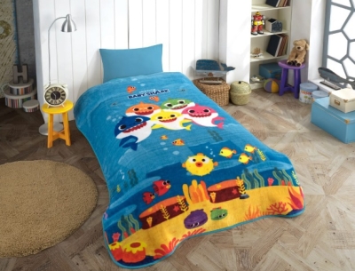 Hobby Baby Shark V1 Lisanslı Tek Kişilik Battaniye