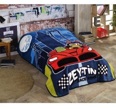 Hobby Lisanslı Bizimkiler Limon & Zeytin V4 Tek Kişilik Battaniye