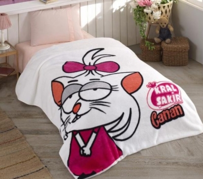 Hobby Lisanslı Kral Şakir Canan Tek Kişilik Battaniye