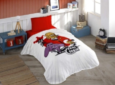 Hobby Lisanslı Tek Kişilik Battaniye Kral Şakir Karate