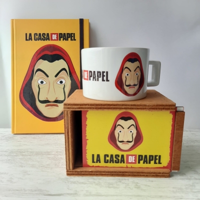 La Casa De Papel Özel Tasarım Kupa Ve Defter Seti
