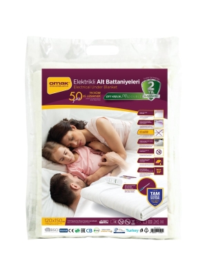 OMAK Çift Kişilik Elektrikli Battaniye
