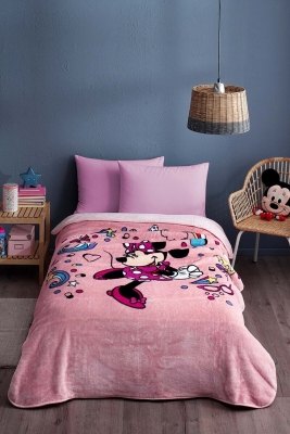 Özdilek Minnie Mouse Lisanslı Tek Kişilik Çocuk Battaniye (155x215)