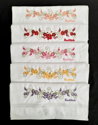 Özdilek Nakışlı Çeyizlik 5 Adet El Havlusu Seti Bahar
