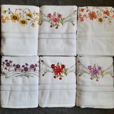 Özdilek Nakışlı Çeyizlik 6 Adet El Havlusu Seti