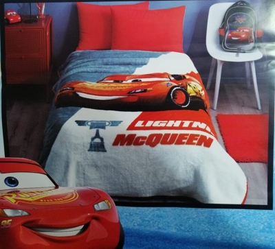 Özdilek Peluş Lisanslı Cars Baskılı Tek Kişilik Battaniye