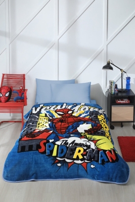 Özdilek Spiderman New York Disney Lisanslı Tek Kişilik Çocuk Battaniyesi 155 X 215