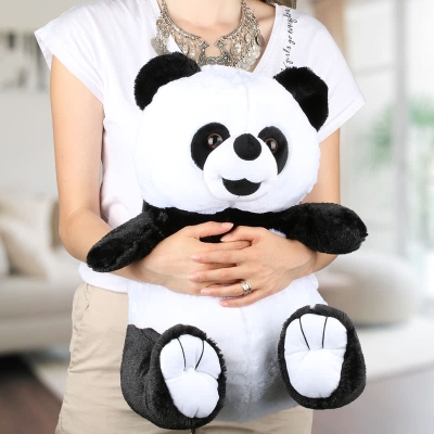 Sevimli Oturan Peluş Panda - Sevgiliye Hediye Peluş Panda 60 cm