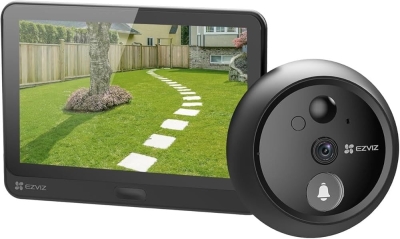 Ezviz CS-HP4 Wi-Fi Çift Yönlü Konuşma Dahili Mik. Akıllı Kapı Görüntüleyicisi