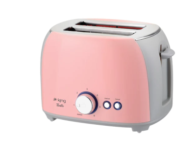 King K-2178 Fiesta Ekmek Kızartma Makinesi Pembe