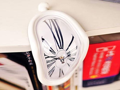 Salvador Dali Melting Clock Eriyen Saat Beyaz