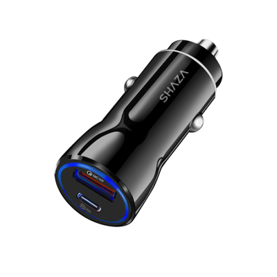 Shaza Pd 20w Type-c + Usb 18w Çıkışlı Hızlı Araç Şarj Cihazı Çakmak Şarjı